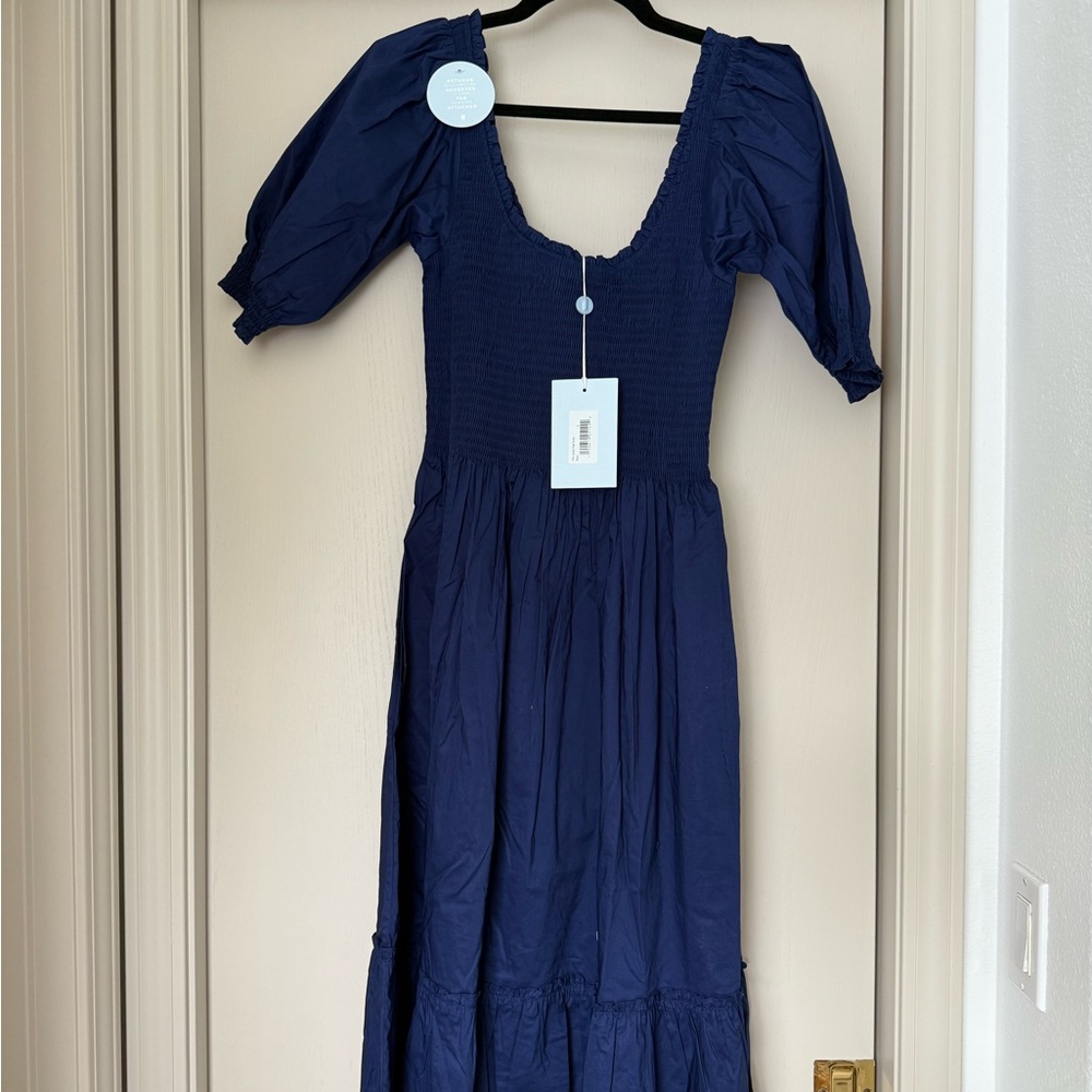 Hill house home the Louisa dress navy s nwt